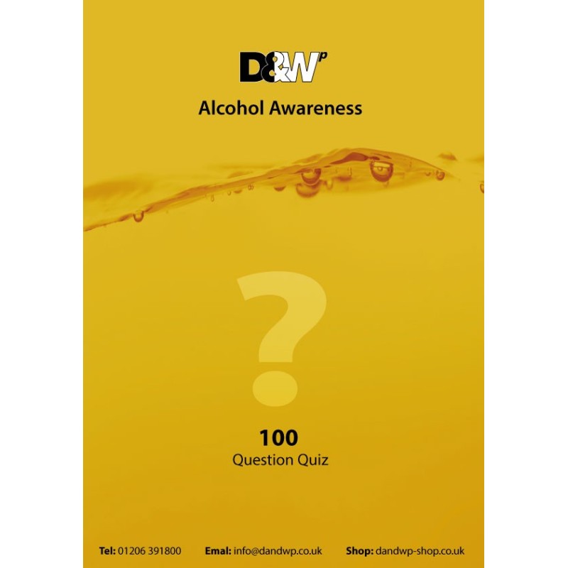 Alcohol Awareness 100 Question Quiz